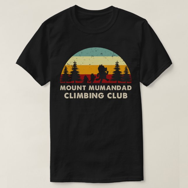 T-shirt Club d'Escalades Retro Mount Mumandad (Design devant)