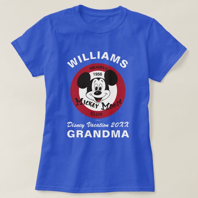 T-shirt Club Mickey | Vacances en famille et année (Design devant)