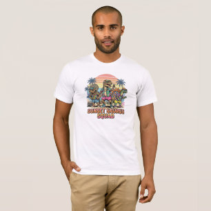 T-shirt Club Rétro Reptile Drôle Dinosaure Vintage Été