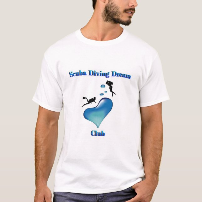 T-shirt Club rêveur de plongée à l'air (Devant)