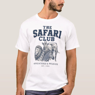 T-shirt Club Safari Vintage | Aventure faunique vintage