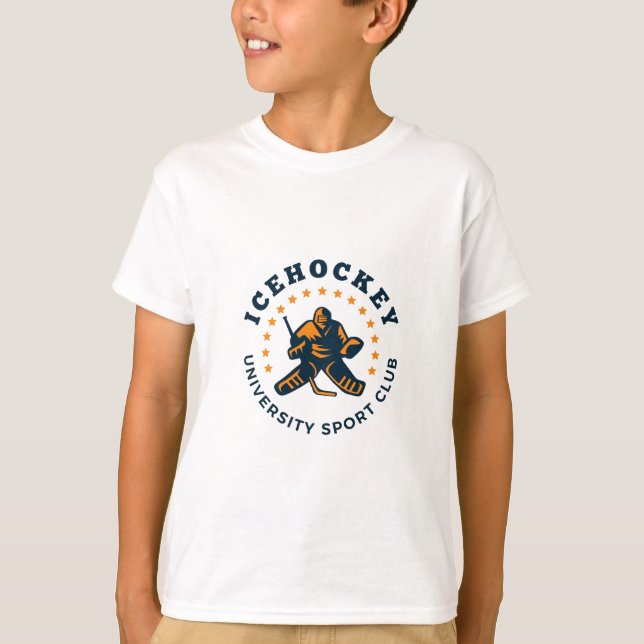 T-shirt Club universitaire de hockey sur glace Tee (Devant)