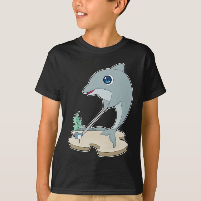T-shirt Clubs de golf Dolphin Golf (Devant)