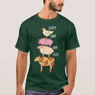 T-shirt Cluck Oink Baa Moo Animal Farm Cow Cow Cow et