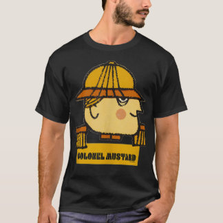T-shirt Clue Halloween Colonel Mustard Big Face 