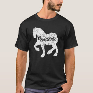 T-shirt Clydesdale Cavalier Clydesdale Pieds Géants Cheva