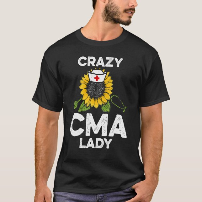 T-shirt CMA Certified Medical Assistant Lady Assisting 2 (Devant)