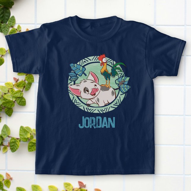 T-shirt CMoana | Pua et Heihei Voyagers (Shirt on background)