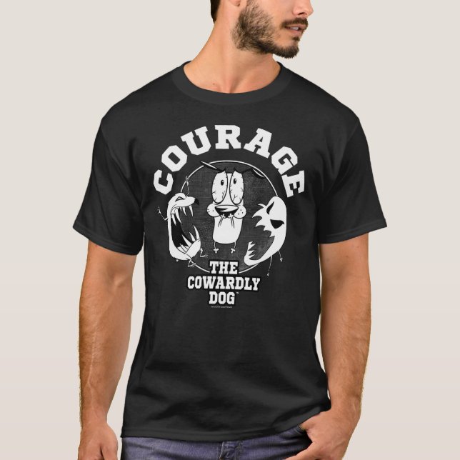 T-shirt CN Courage The Cowardly Dog Circle Portrait (Devant)