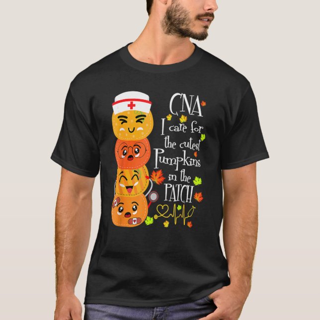 T-shirt CNA Je M'Occupe Du Citrouille Le Plus Cutest Dans  (Devant)