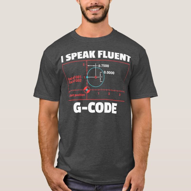 T-shirt CNC Machinist Programmer T Cadeau pour hommes et (Devant)