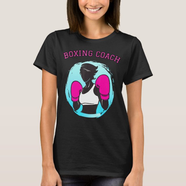 T-shirt Coach Boxing Femme Boxer Femmes Filles Nouveauté (Devant)