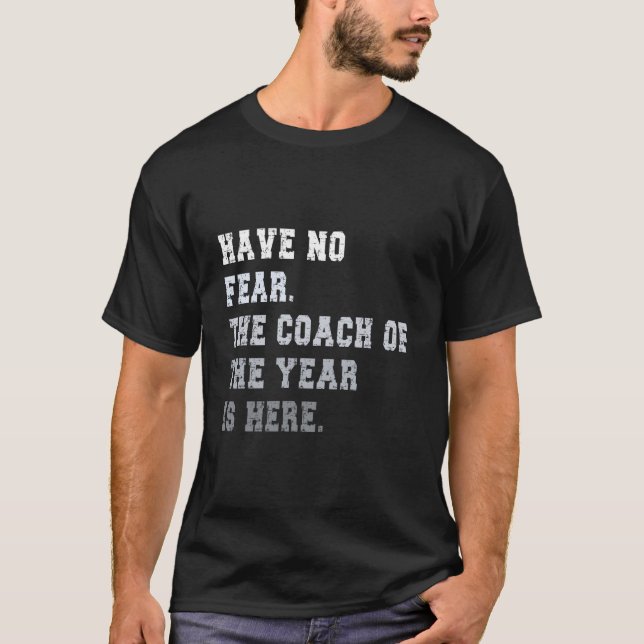 T-shirt Coach Of The Year Coaching Dad Coach (Devant)