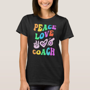 T-shirt COACH REtro Entraîneur PEACE LOVE Super Retour à S