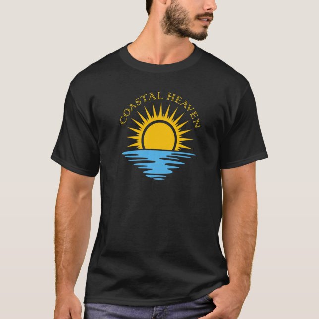 T-shirt Coastal Heaven Sun Surf Ocean Tropical Oasis Premi (Devant)