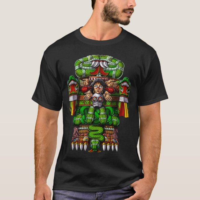 T-shirt Coatlicue de déesse aztèque (Devant)