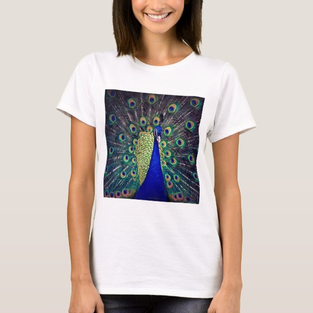 T-shirt Cobalt Blue Peacock (Devant)