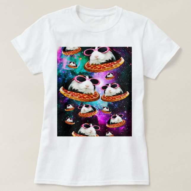 T-shirt Cobaye drôle de l'espace (Design devant)