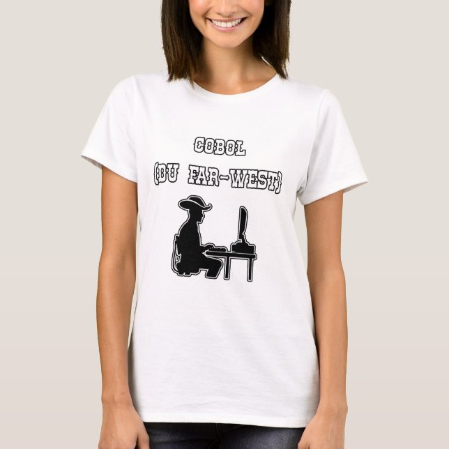 T-SHIRT COBOL (DU FAR-WEST) - JEUX DE MOTS -FRANCOIS VILLE (Devant)