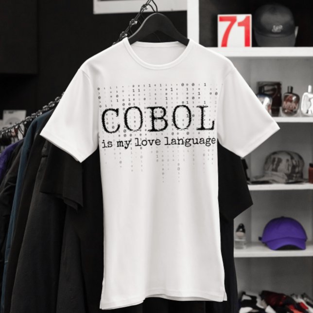 T-shirt Cobol est ma langue d'amour.b (Créateur téléchargé)