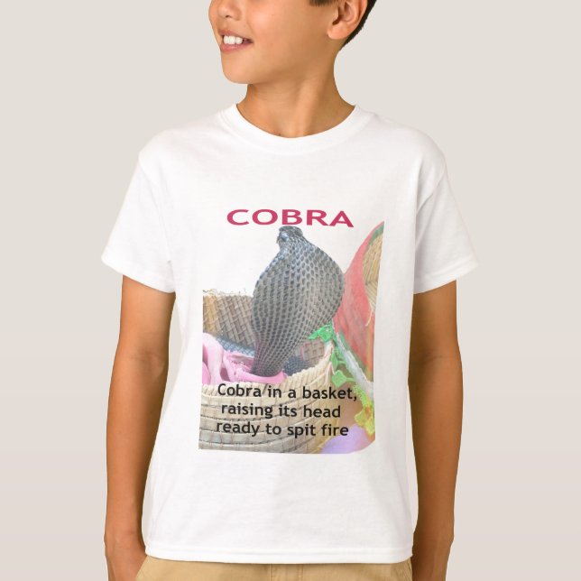 T-shirt Cobra dans le panier Imprimer (Devant)