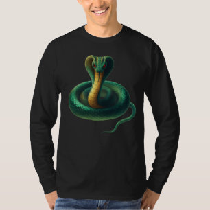 T-shirt Cobra Emerald Majestic - Serpent frappant
