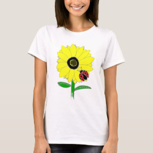 T-shirt Coccinelle et tournesol