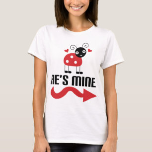 T-shirt Coccinelle mignonne de couples elle