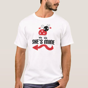 T-shirt Coccinelle mignonne de couples sien