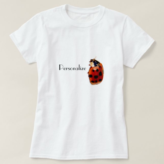 T-shirt Coccinelle repérée chic avec le nom (Design devant)