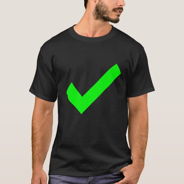 T-shirt Coche Oui Confirmé Cochez La Case Coche (Devant)