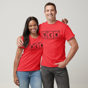 T-shirt Coche (Ti-C-K) Éléments Périodiques Orthographe