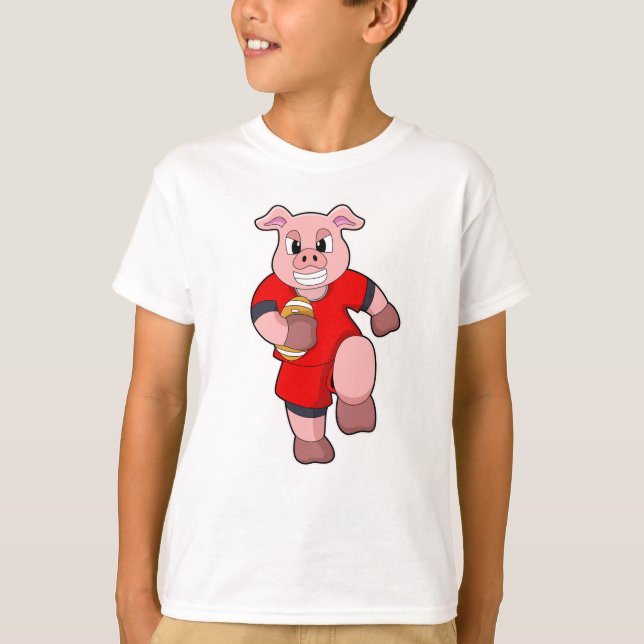 T-shirt Cochon de football (Devant)