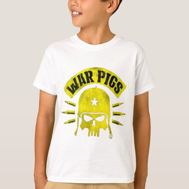 T-shirt cochon de guerre (Devant)