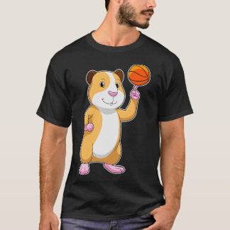 T-shirt Cochon de Guinée comme joueur de basket-ball avec 
