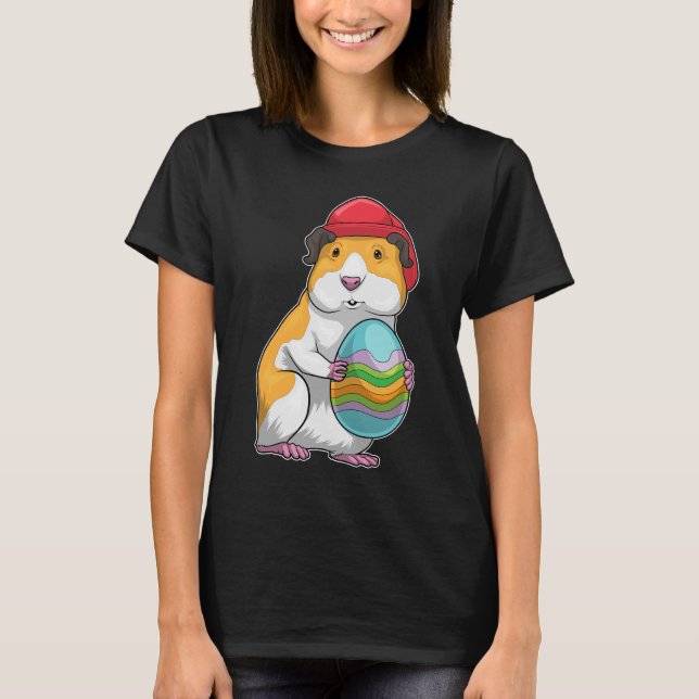 T-shirt Cochon de Guinée OEuf de Pâques Pompier (Devant)