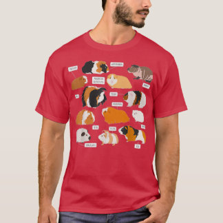T-shirt Cochon de Guinée races Costume Accessoires de vête