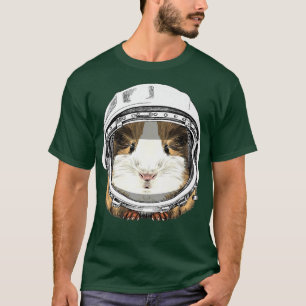 T-shirt Cochon de Guinée Rodent Astronaut Espace Animaux s