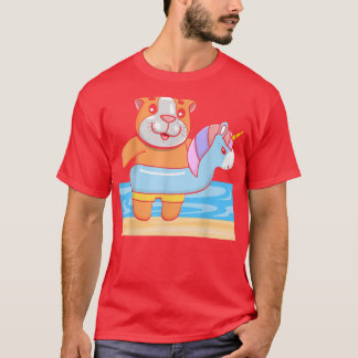 T-shirt Cochon de Guinée sur la plage, vacances vacances V