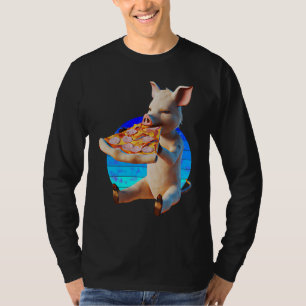 T-shirt Cochon de Pizza Drôle