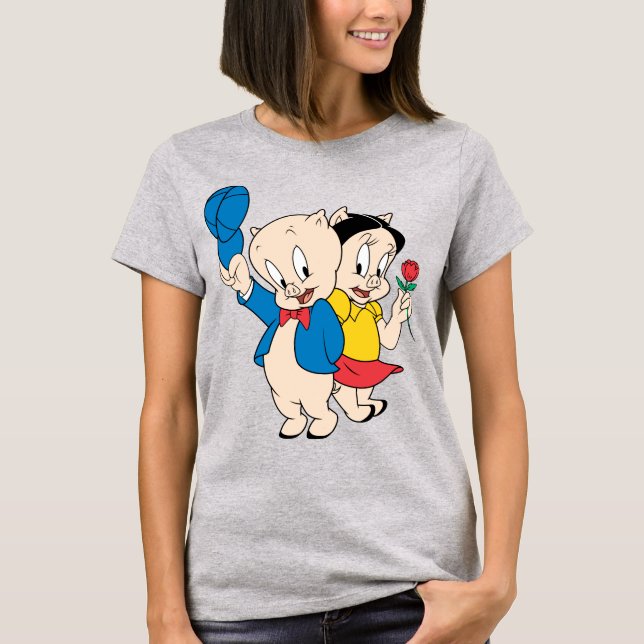 T-shirt Cochon de porc et Petunia (Devant)