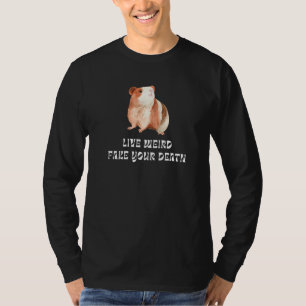 T-shirt Cochon d'Inde en direct étrange simule ta mort à l