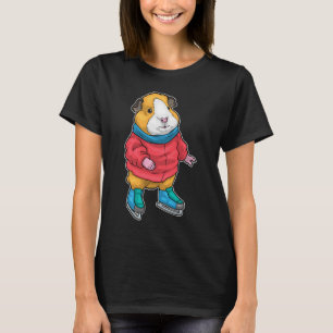 T-shirt Cochon d'Inde Patinage sur glace Patins à glace Sp