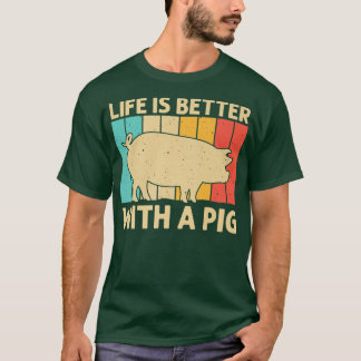 T-shirt Cochon Drôle Pour Hommes Femmes Bacon Amoureux des