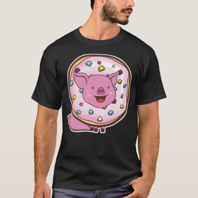 T-shirt Cochon garçon anniversaire camion garçon chemise (Devant)
