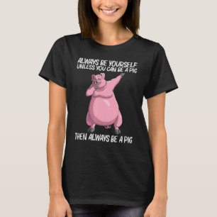 T-shirt Cochon Migné Pour Hommes Femmes Animaux Alimentati