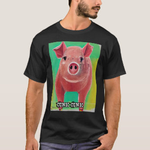 T-shirt Cochon mignon Piggie Groin Groin 26