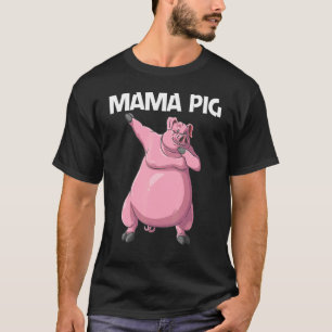 T-shirt Cochon mignon pour les femmes maman bétail nourrit