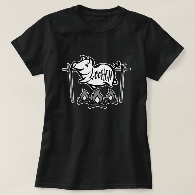 T-shirt Cochon rôti (Lechon) (Design devant)