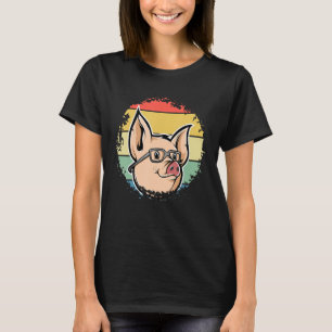 T-shirt Cochon Visage filles garçons ferme animal hog élev